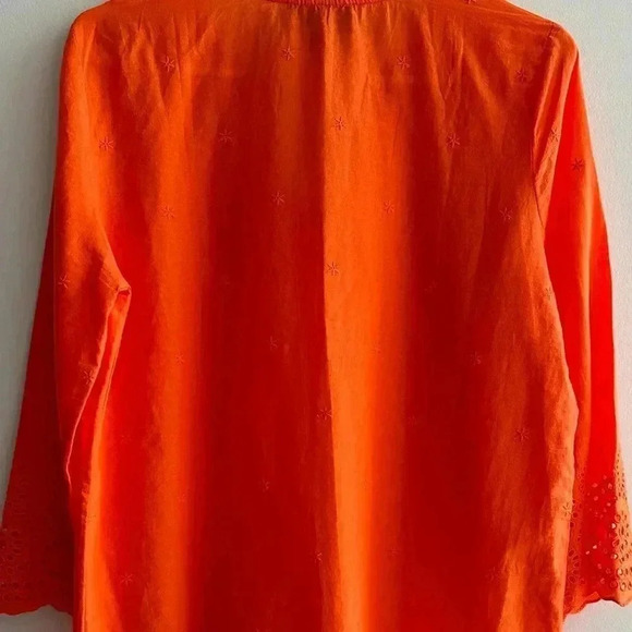 Miraclesuit x Talbot’s Eyelet Tunic Cover-Up, Orange, Swimwear, Size Medium - Picture 14 of 15